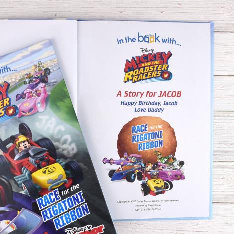 Personalised Disney Jr Mickey And The Roadster Racers Softback Story Book Extra Image 3